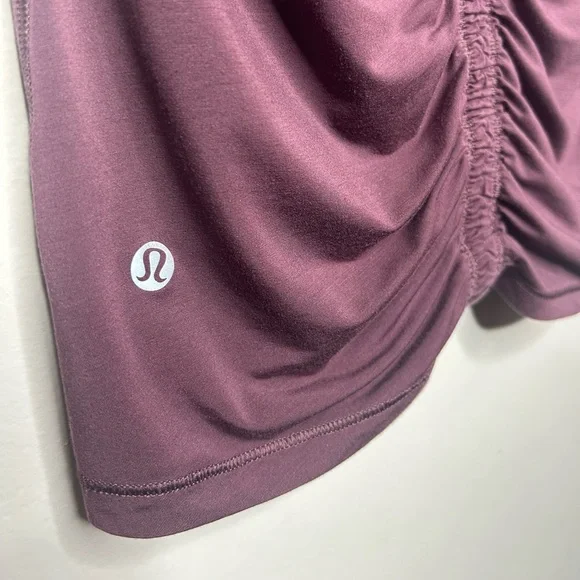 Lululemon Deep Stretch Long Sleeve Cinch Arctic Plum Purple Top Top sz 6 W3BHDS - Picture 9 of 9
